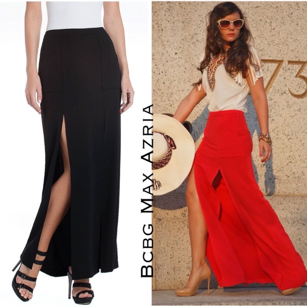 Bcbgmaxazria Bentley Double Split Skirt - image 1